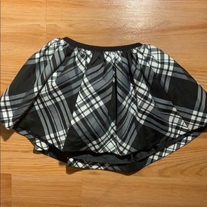24M black and white plaid skirt by RL